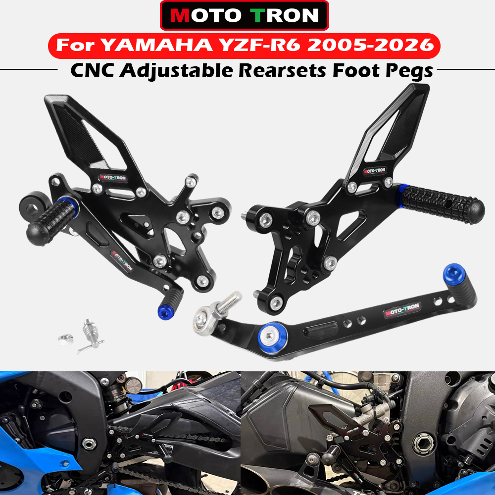Motorcycle Gear Lever Extender - Pedaleiras Traseiras Ajustáveis CNC para Motocicleta,