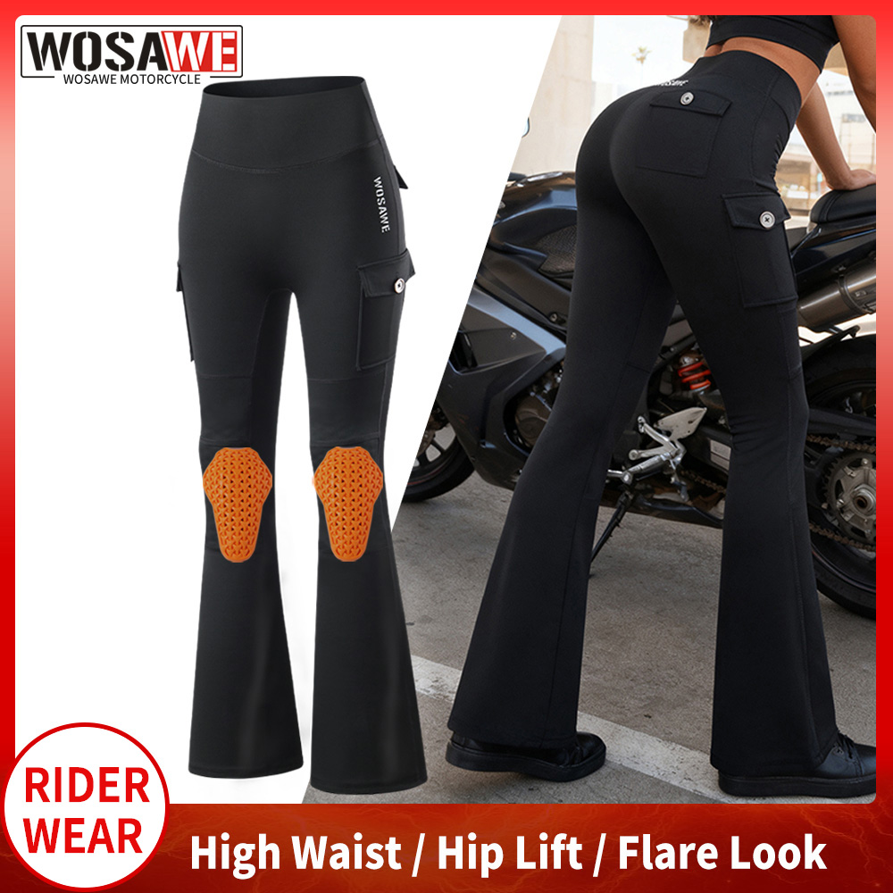 Motorcycle Gear For Woman - Calças Flare Femininas WOSAWE para Motociclistas