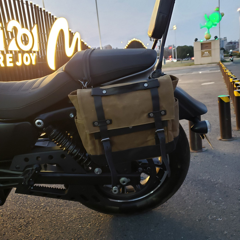 Alforje de motocicleta vintage - Motorcycle Gear Backpack avaliação e preço